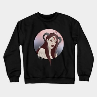 A Demon Lady Crewneck Sweatshirt